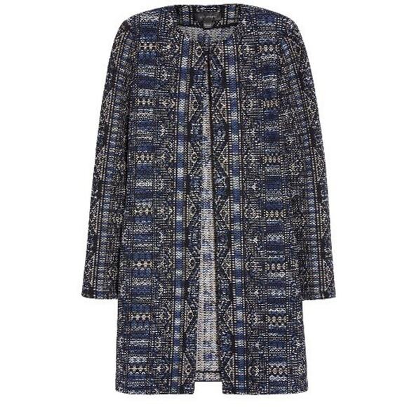 St John Kian Tapestry Knit Cardigan Sweater Size 2 - Picture 2 of 6